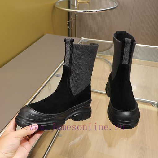 The Brunello Cucinelli boots, inspired by the classic Le Fu shoes, define the modern and elevit1lows - Image 7