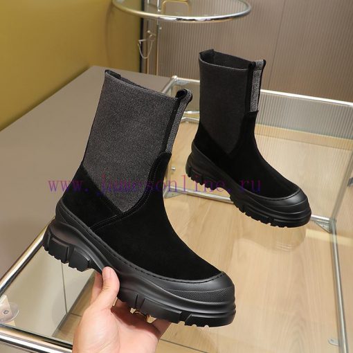 The Brunello Cucinelli boots, inspired by the classic Le Fu shoes, define the modern and elevit1lows - Image 8