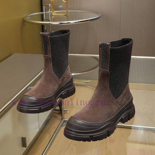 The Brunello Cucinelli boots, inspired by the classic Le Fu shoes, define the modern and ele497cxege - Image 3
