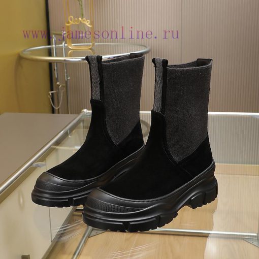 The Brunello Cucinelli boots, inspired by the classic Le Fu shoes, define the modern and elevit1lows - Image 10