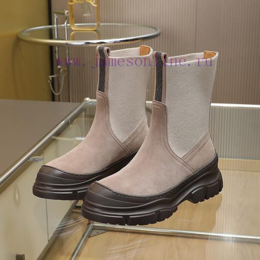 The Brunello Cucinelli boots, inspired by the classic Le Fu shoes, define the modern and ele7j6lsi2g - Image 7