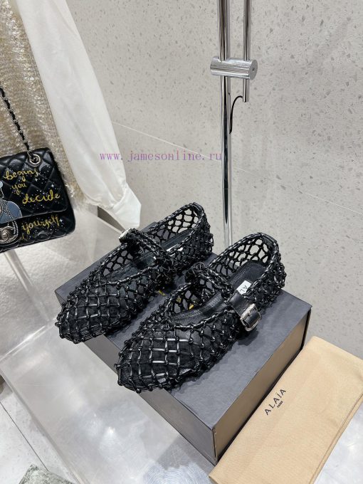 AlAIA | Classic retro mesh of AlAIAMary Jane ShoesCustomized imported mesh material for shoezjp8g3oj - Image 2
