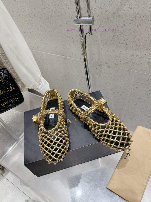 AlAIA | Classic retro mesh of AlAIAMary Jane ShoesCustomized imported mesh material for shoeyk3qkkez - Image 4
