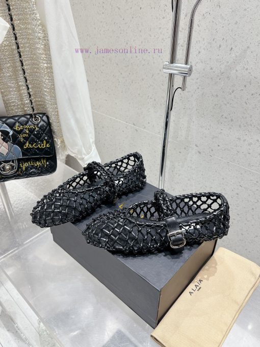 AlAIA | Classic retro mesh of AlAIAMary Jane ShoesCustomized imported mesh material for shoezjp8g3oj - Image 3