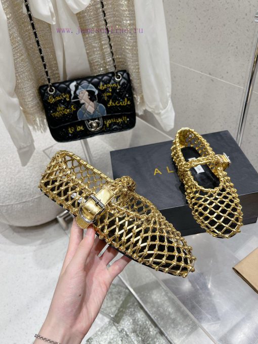 AlAIA | Classic retro mesh of AlAIAMary Jane ShoesCustomized imported mesh material for shoeyk3qkkez - Image 6
