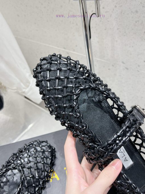 AlAIA | Classic retro mesh of AlAIAMary Jane ShoesCustomized imported mesh material for shoezjp8g3oj - Image 8