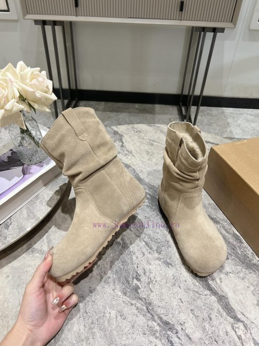 Ugg. Sharks are really crazy this yearDuidui Boken wrinkled short bootsKorean retro soft fuflp35nskh - Image 3
