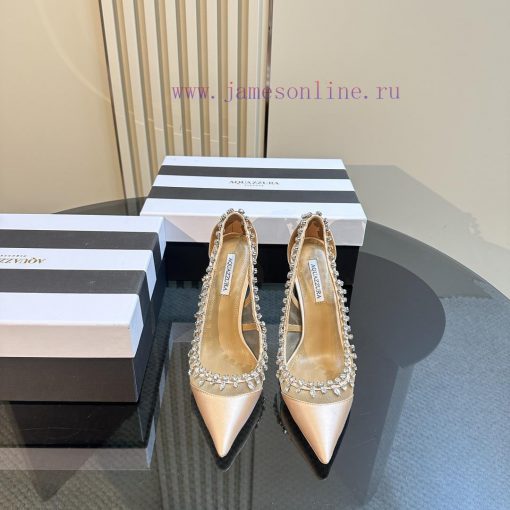 Aquazzura | Golden Pineapple New Product Crystal Diamond Single Shoes_______________________ut8d8opn - Image 3