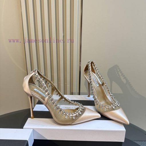 Aquazzura | Golden Pineapple New Product Crystal Diamond Single Shoes_______________________ut8d8opn - Image 4