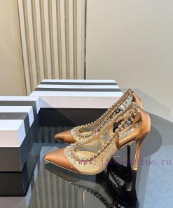 Aquazzura | Golden Pineapple New Product Crystal Diamond Single Shoes_______________________h9p5dt2k