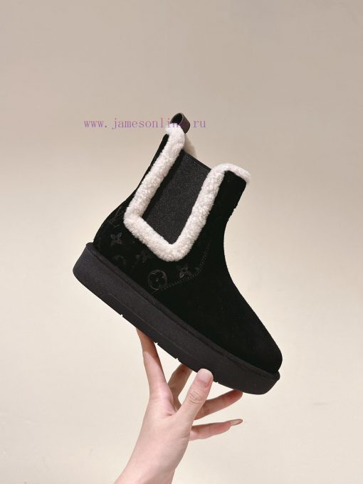| ²⁰²4 𝐬𝐬  🤍🤎 Synchronize the latest deer skin printed short bootsLouis Vuitton LV exudes jzmmevxk - Image 9
