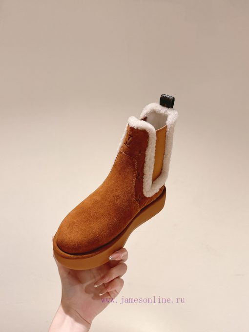 | ²⁰²4 𝐬𝐬  🤍🤎 Synchronize the latest deer skin printed short bootsLouis Vuitton LV exudes asvkpt7i - Image 10