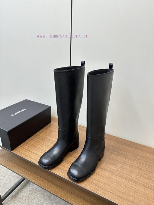 Chanel Autumn/Winter New Chanel Knight Boots Long BootsThis knight boot is truly a representdan8crof - Image 4