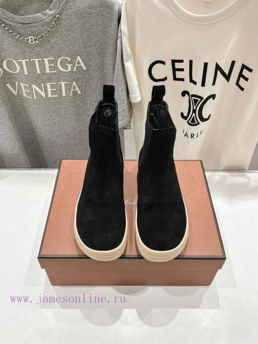 Loropiana LP Nuoyoupianya 24ss Autumn/Winter New Lakeside Leather Chelsea Short BootsThis shgaqzxxzs - Image 2