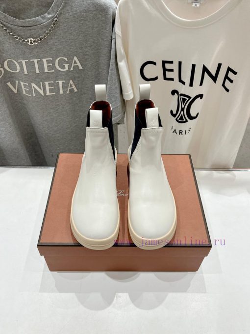 Loropiana LP Nuoyoupianya 24ss Autumn/Winter New Lakeside Leather Chelsea Short BootsThis shuwyqlcn4 - Image 2