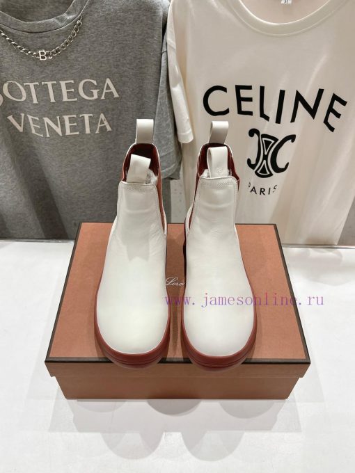 Loropiana LP Nuoyoupianya 24ss Autumn/Winter New Lakeside Leather Chelsea Short BootsThis shs6netk2h - Image 2