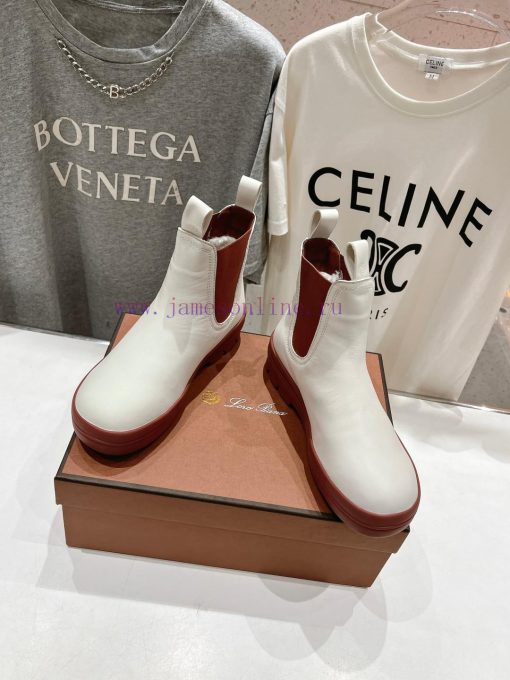 Loropiana LP Nuoyoupianya 24ss Autumn/Winter New Lakeside Leather Chelsea Short BootsThis shs6netk2h - Image 3
