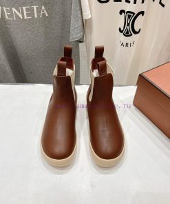 Loropiana LP Nuoyoupianya 24ss Autumn/Winter New Lakeside Leather Chelsea Short BootsThis ship2zrezp