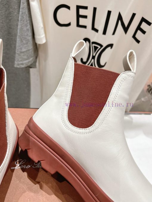 Loropiana LP Nuoyoupianya 24ss Autumn/Winter New Lakeside Leather Chelsea Short BootsThis shs6netk2h - Image 6