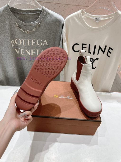 Loropiana LP Nuoyoupianya 24ss Autumn/Winter New Lakeside Leather Chelsea Short BootsThis shs6netk2h - Image 10