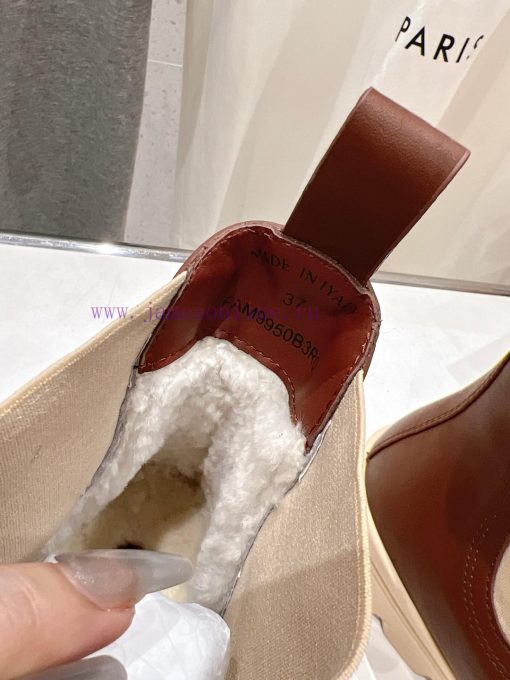 Loropiana LP Nuoyoupianya 24ss Autumn/Winter New Lakeside Leather Chelsea Short BootsThis ship2zrezp - Image 9