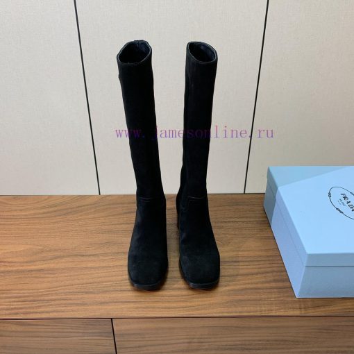 Prada autumn and winter thick heeled long boots have a high-end and atmospheric appearance. bb1xyny2