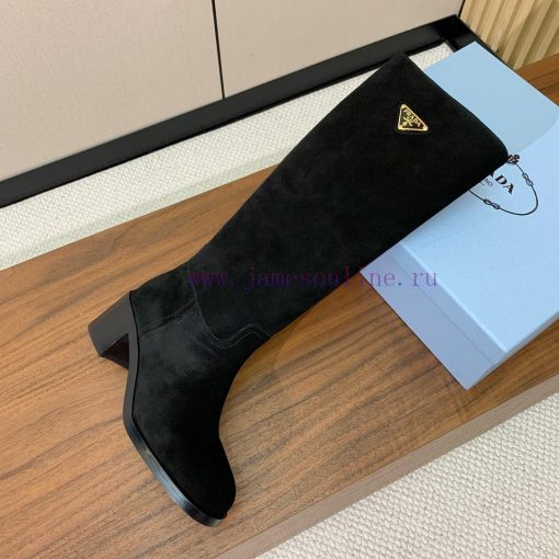 Prada autumn and winter thick heeled long boots have a high-end and atmospheric appearance. bb1xyny2 - Image 6