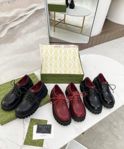 Newly released 2024 Gucci GUCCI versatile strap loafers,Height 5cmFabric top layer cowhide/oe51vz7br