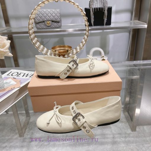 Miu Miu French Fairy Ballet Single ShoesThe upper fabric has been completely updated to softrzq51i53 - Image 5