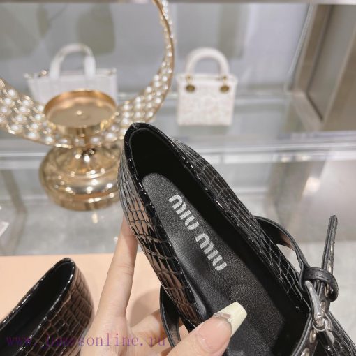 Miu Miu French Fairy Ballet Single ShoesThe upper fabric has been completely updated to softinu6ott3 - Image 8