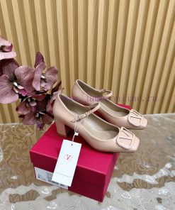 -- New Warren——————2024 Top Quality Valentino Coarse Heel Mary Jane Single Shoes with Exquisiu8rhjdf