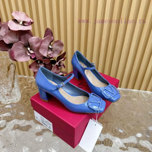-- New Warren——————2024 Top Quality Valentino Coarse Heel Mary Jane Single Shoes with Exquislmvyop10 - Image 4