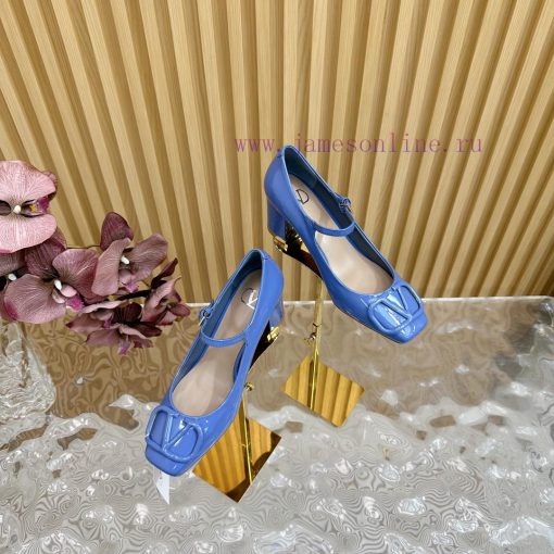 -- New Warren——————2024 Top Quality Valentino Coarse Heel Mary Jane Single Shoes with Exquislmvyop10 - Image 5