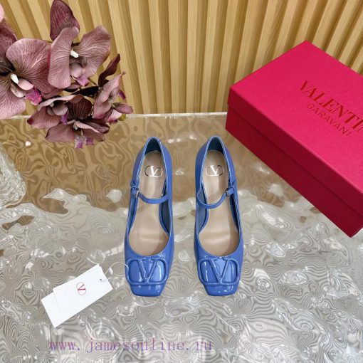 -- New Warren——————2024 Top Quality Valentino Coarse Heel Mary Jane Single Shoes with Exquislmvyop10 - Image 6