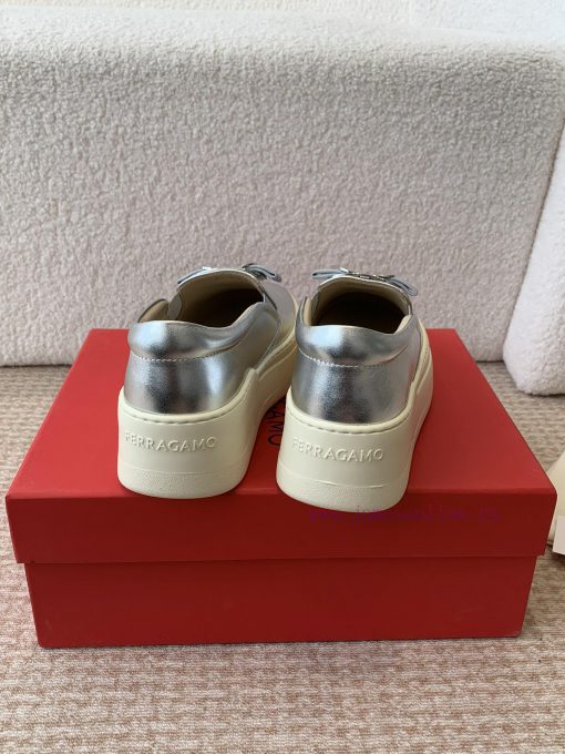 Ferragam * 24ss Ferragamo new version Vara bow soft patent leather loafersIts material is sudyn2q45k - Image 5