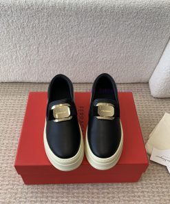 Ferragam * 24ss Ferragamo new version Vara bow soft patent leather loafersIts material is suf0wvddrp