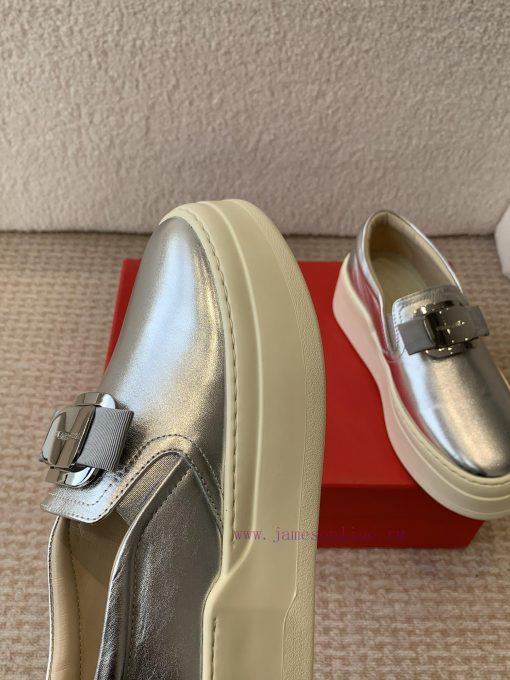 Ferragam * 24ss Ferragamo new version Vara bow soft patent leather loafersIts material is sudyn2q45k - Image 8