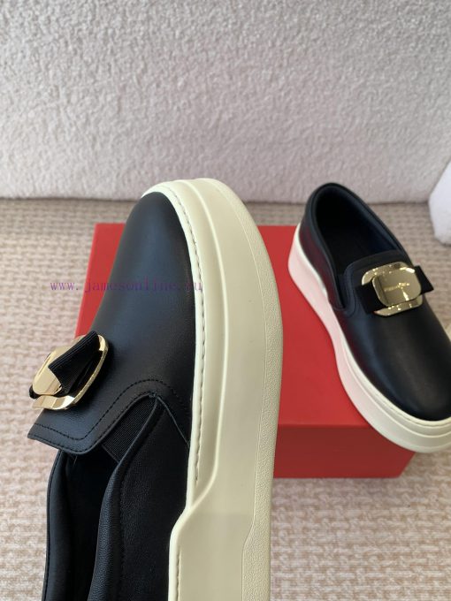 Ferragam * 24ss Ferragamo new version Vara bow soft patent leather loafersIts material is suf0wvddrp - Image 8