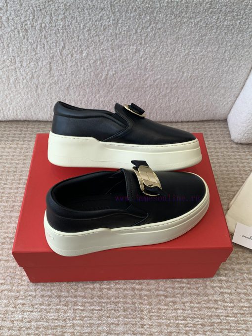 Ferragam * 24ss Ferragamo new version Vara bow soft patent leather loafersIts material is suf0wvddrp - Image 9