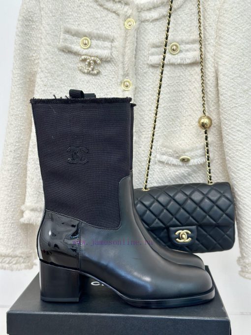 Chanel | Chanel Classic Autumn/Winter Double C Coarse Heel Short Boots~Close your eyes and eit3dr88b - Image 2