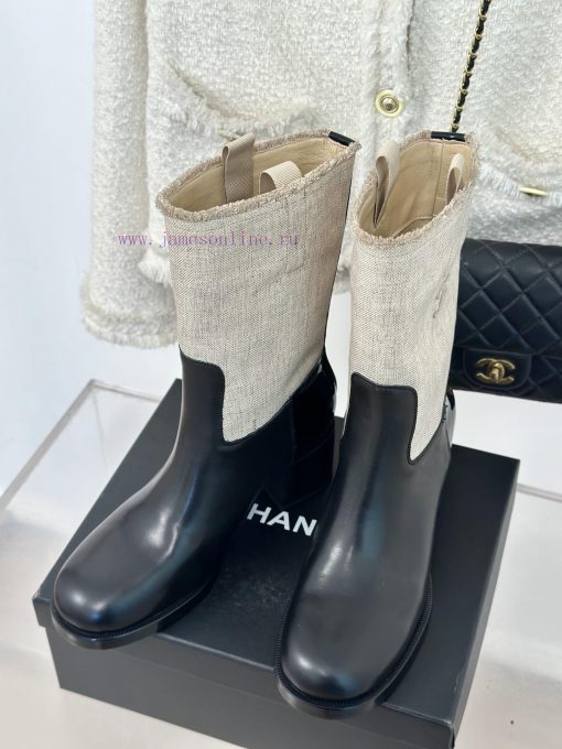 Chanel | Chanel Classic Autumn/Winter Double C Coarse Heel Short Boots~Close your eyes and slys6jf0 - Image 3