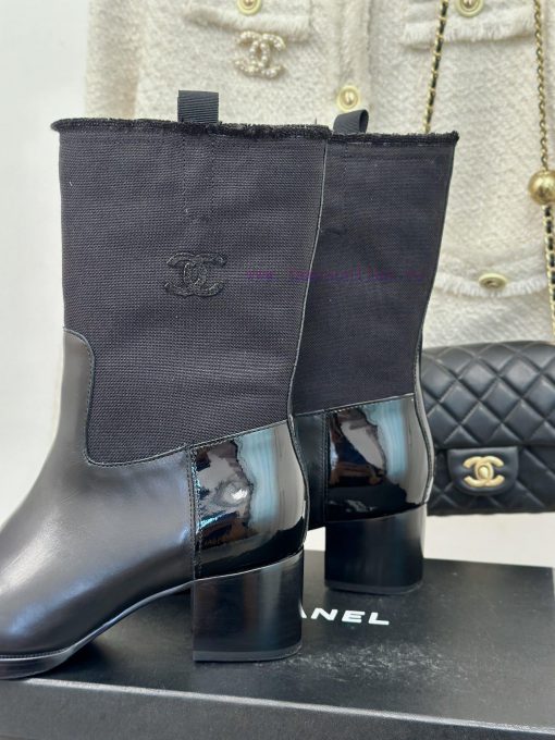 Chanel | Chanel Classic Autumn/Winter Double C Coarse Heel Short Boots~Close your eyes and eit3dr88b - Image 9