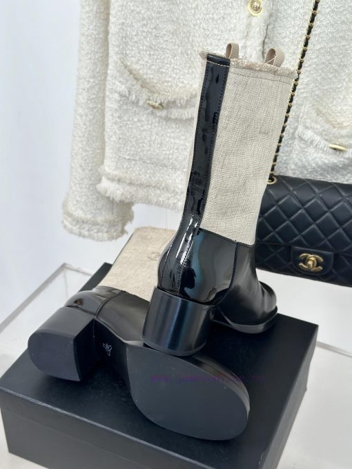 Chanel | Chanel Classic Autumn/Winter Double C Coarse Heel Short Boots~Close your eyes and slys6jf0 - Image 10