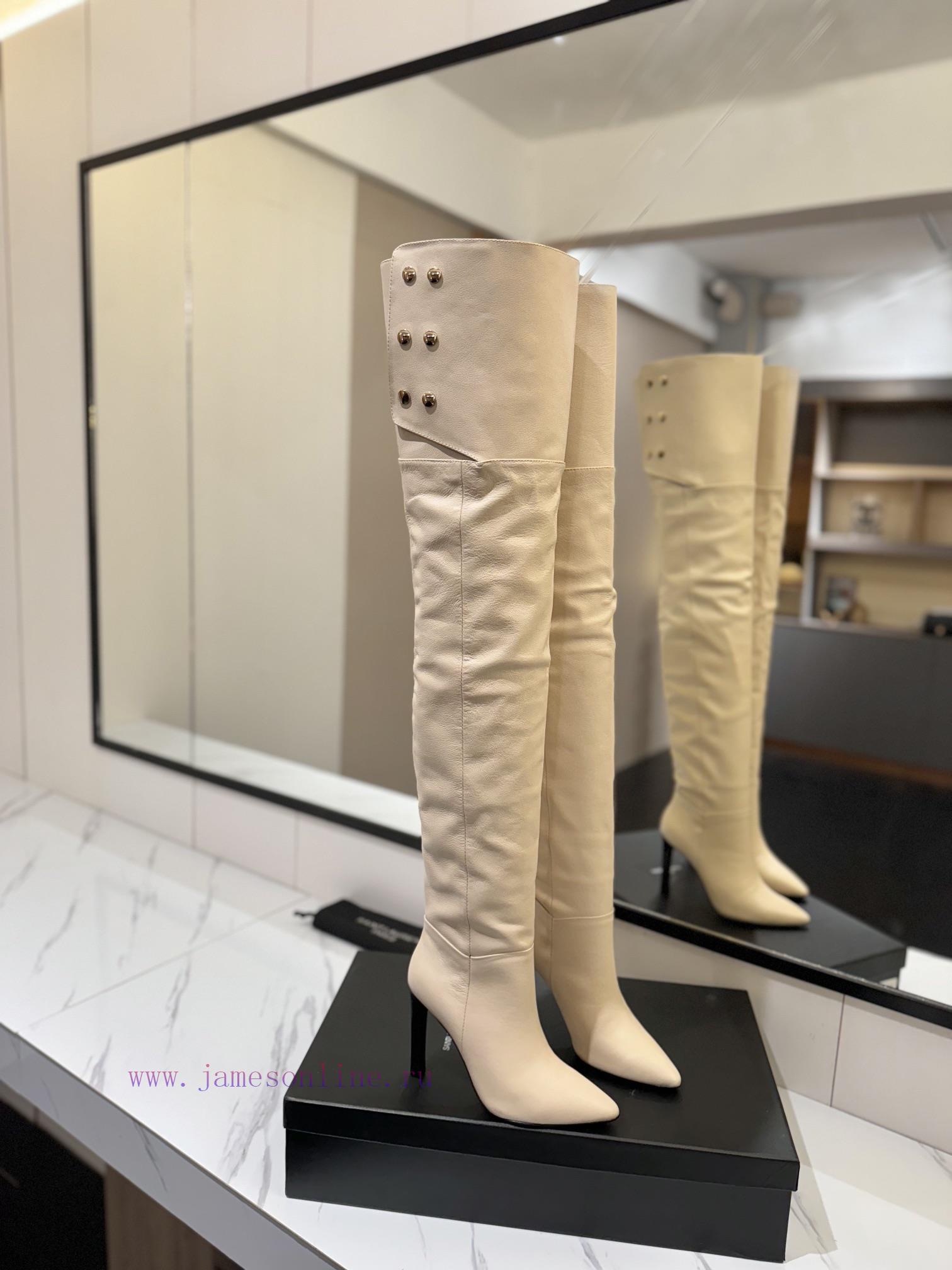 Saint Lauren YSL Saint LaurentCustomized version of the Great Overlord BootsClassic King Autj28e7vb1