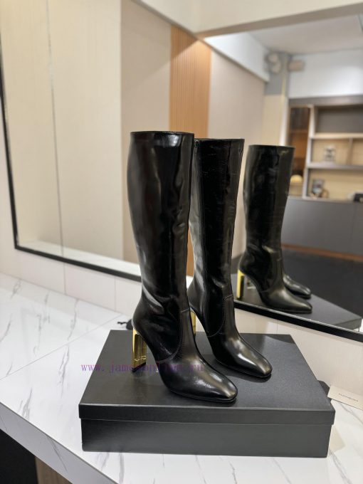 Saint Laurent Saint LaurentAutumn and winter hot boots, side zipper simple and fashionable bw22xv5xz - Image 2