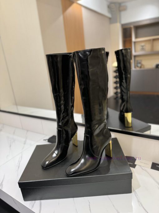 Saint Laurent Saint LaurentAutumn and winter hot boots, side zipper simple and fashionable bw22xv5xz - Image 3