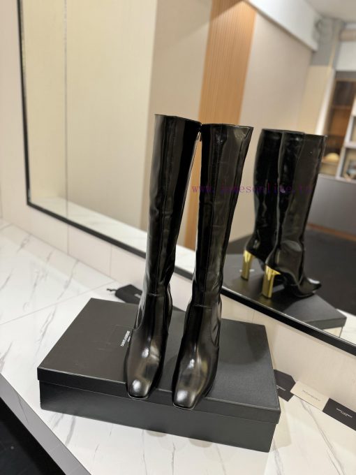 Saint Laurent Saint LaurentAutumn and winter hot boots, side zipper simple and fashionable bw22xv5xz - Image 4