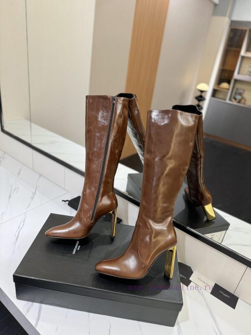 Saint Laurent Saint LaurentAutumn and winter hot boots, side zipper simple and fashionable bvrzgb4tg - Image 6