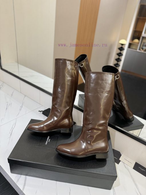 Saint Laurent YSL high-heeled long boots are the latest autumn and winter edition of the yea735j4yq4 - Image 6