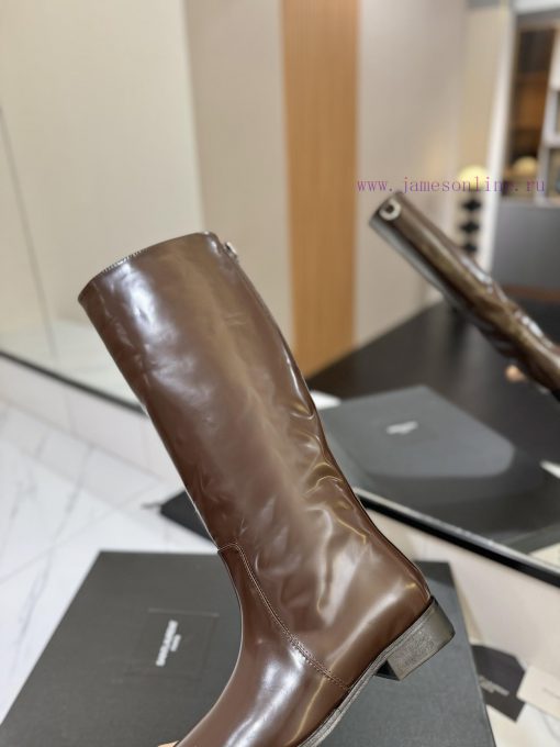 Saint Laurent YSL high-heeled long boots are the latest autumn and winter edition of the yea735j4yq4 - Image 9